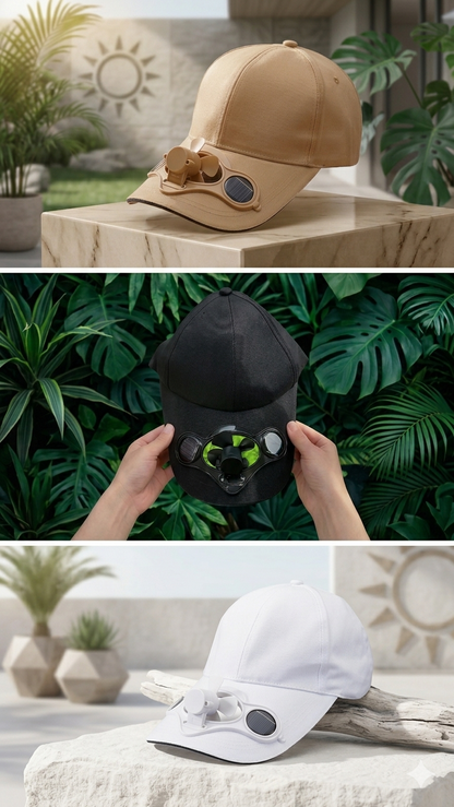Solar Fan Cap – Cool & Comfortable Solar Powered Hat.